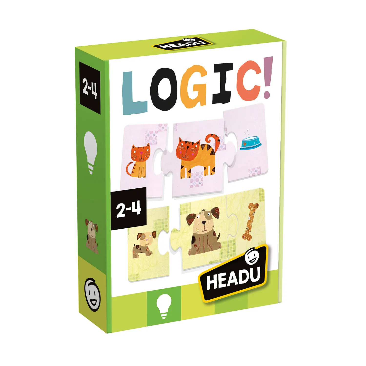 Headu - Logic  Juegos para niños de 2 años  a 4  Juegos educativos niños 2 años a 4  Domino infantil 36 piezas  Juegos infantiles  Regalo niño 2 años a 4