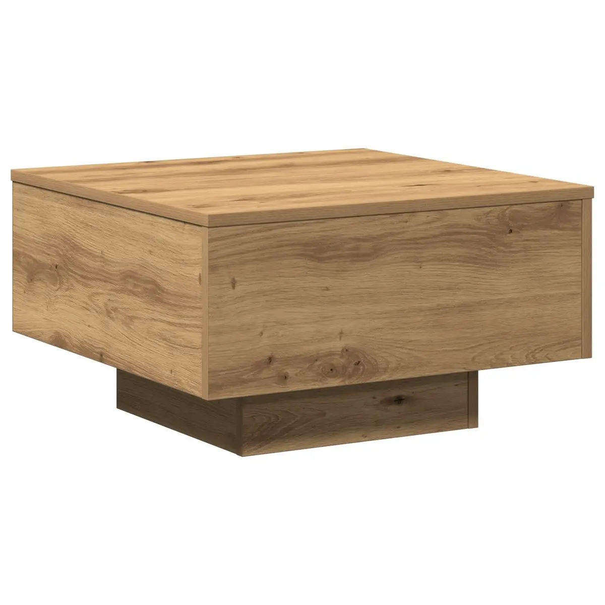 Mesa de centro Nueva York diseño fijo roble 31x55x55 cm