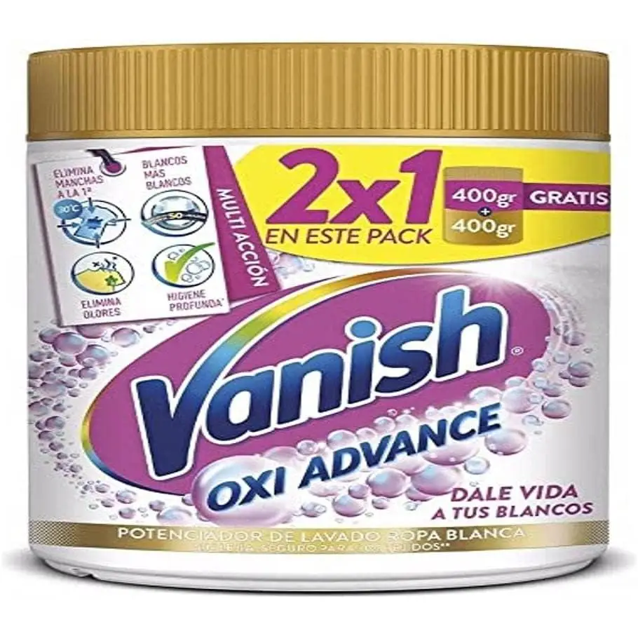 Vanish detergente 400 + 400 gr oxi advance