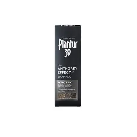 Plantur39 Anti Grey Effect Cold Tone 200ml hair care treatment for gray hair, moisturizing and nourishing with effective results within 7 days, perfect for thinning hair and damaged hair.