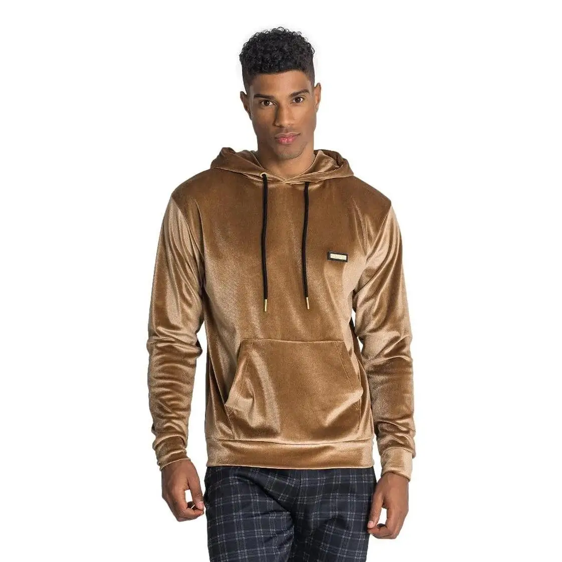 Gianni Kavanagh velvet Brividi Gold Sweatshirt