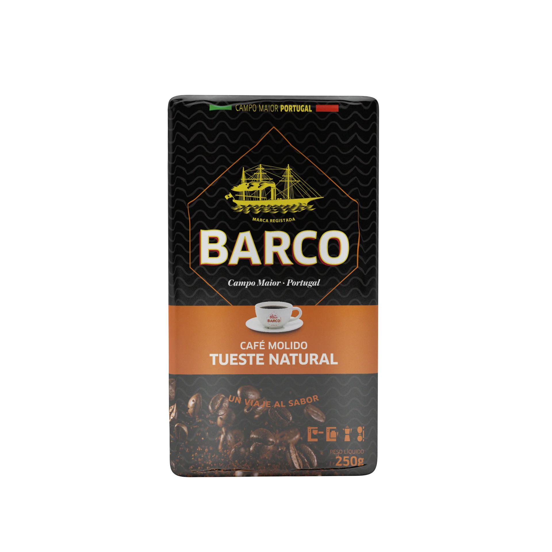 Barco Natural- Café molido natural 250 gr