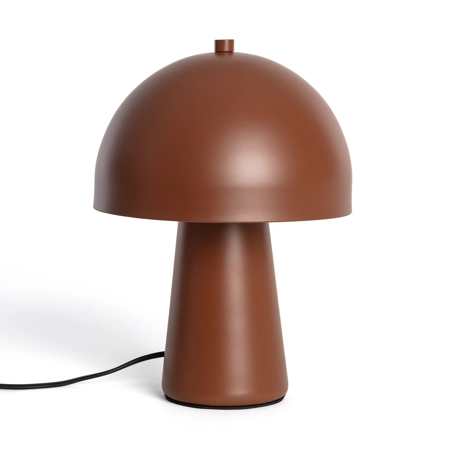 Ledkia Lámpara de Mesa Metal Quinga Marrón