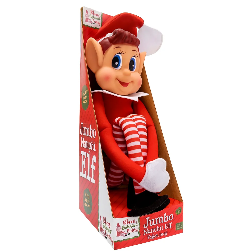 Long-legged christmas elf 30 cm marukatsu – festive plush and vinyl figure with flexible arms, ideal for decorating or giving as a gift at christmas #2