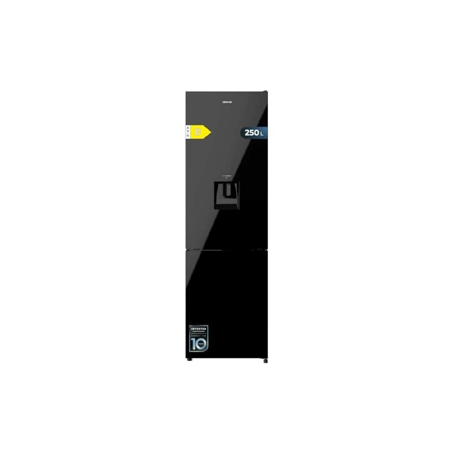 Cecotec Frigorífico combi Bolero CoolMarket Combi 250 WD Black Glass D