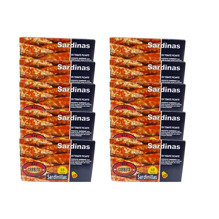 Sardinillas en Tomate Picante (6/8 piezas) – Mar Corbeta