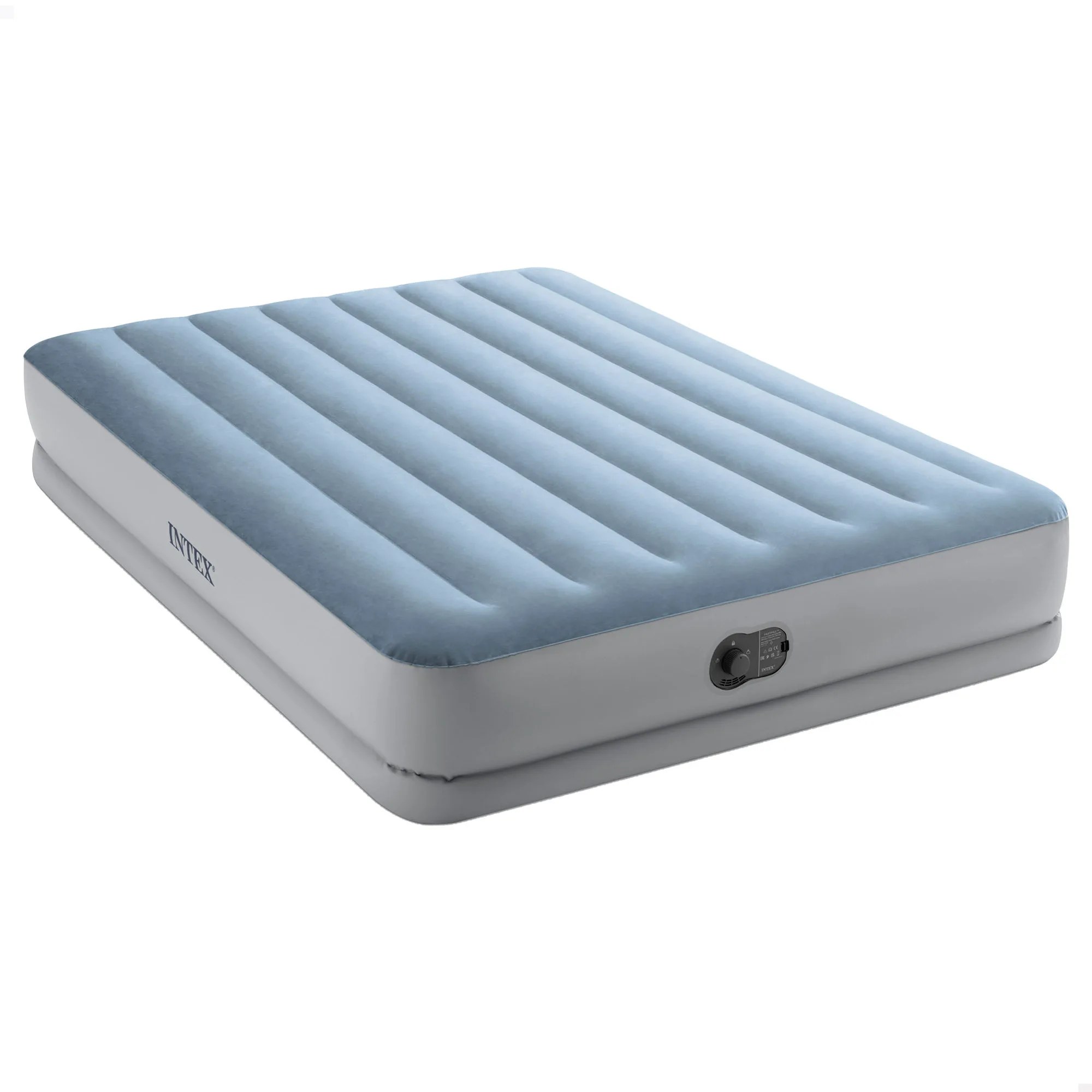 Inflatable mattress hard Beam Comfort Queen INTEX double 152x203x36cm, with integrated USB electric pump, automatic inflation, Max. 272kg, flocking Material more laminated PVC