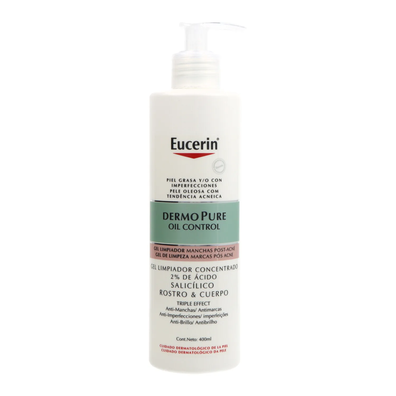 Eucerin Dermopure Gel Limpiador Concentrado Triple Effect 400ml