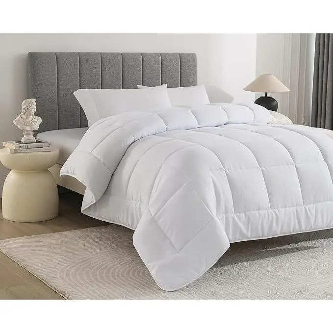 Printex Home Edredón Nórdico 450gr de fibra blanco reversible para invierno, extrasuave y transpirable, ideal para noches frías y habitaciones de baja temperatura, máximo confort