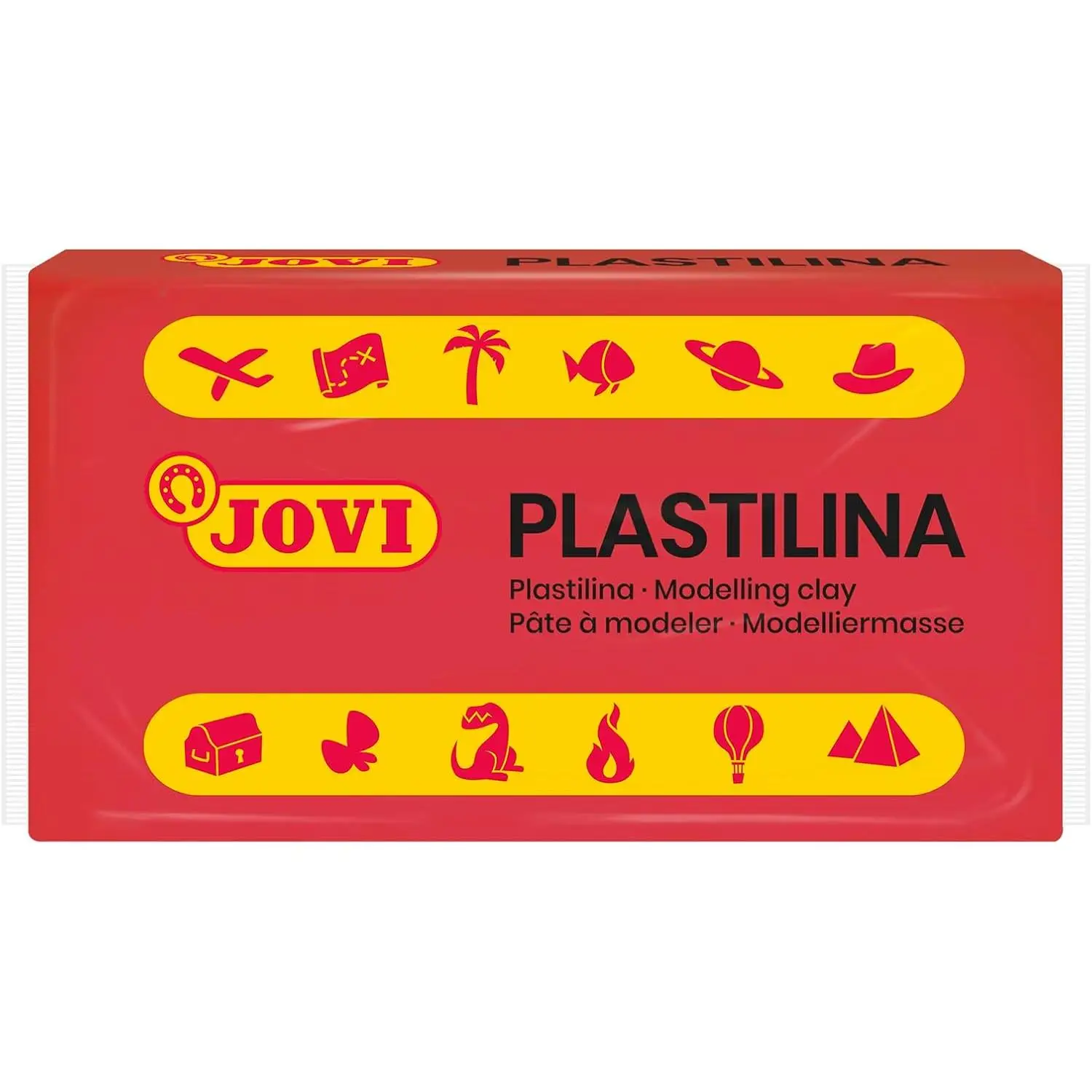 Jovi plasticine pack kit of 10 pastilles units of plasticine assorted colors, small size, does not dry, moldable with great plasticity, educational gift for children, ideal for school, replacement. Back to school, primary school supplies