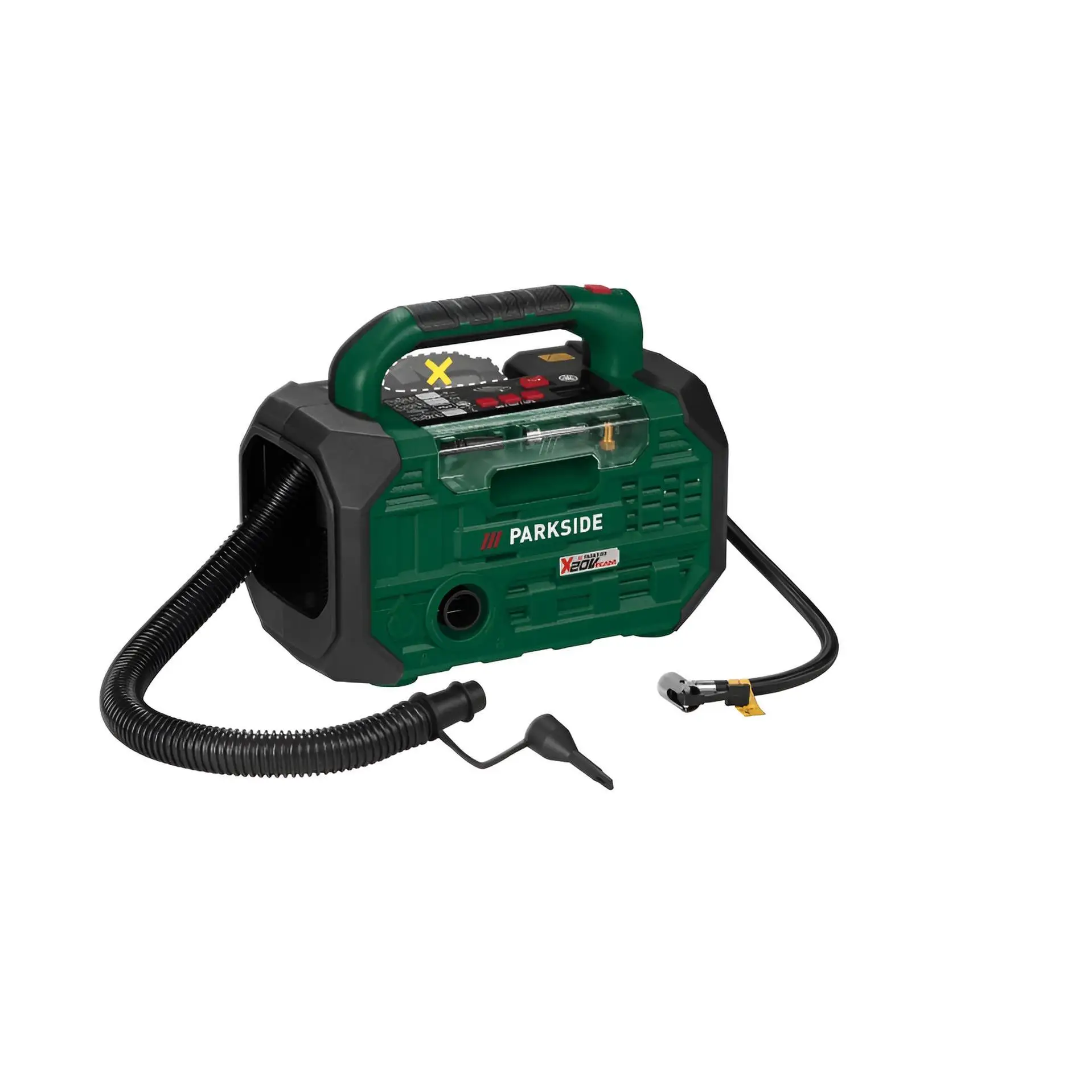 Compresor inalámbrico y bomba de aire PKA 20-Li D3, 10,3 bar, 20 Voltios Parkside