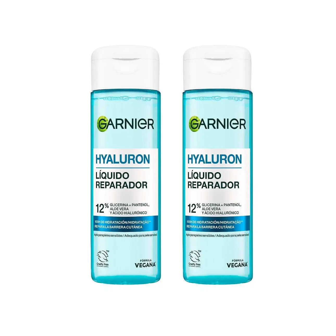 GARNIER | Duplo Skin Active líquido reparador de Hialurónico 2x120ml