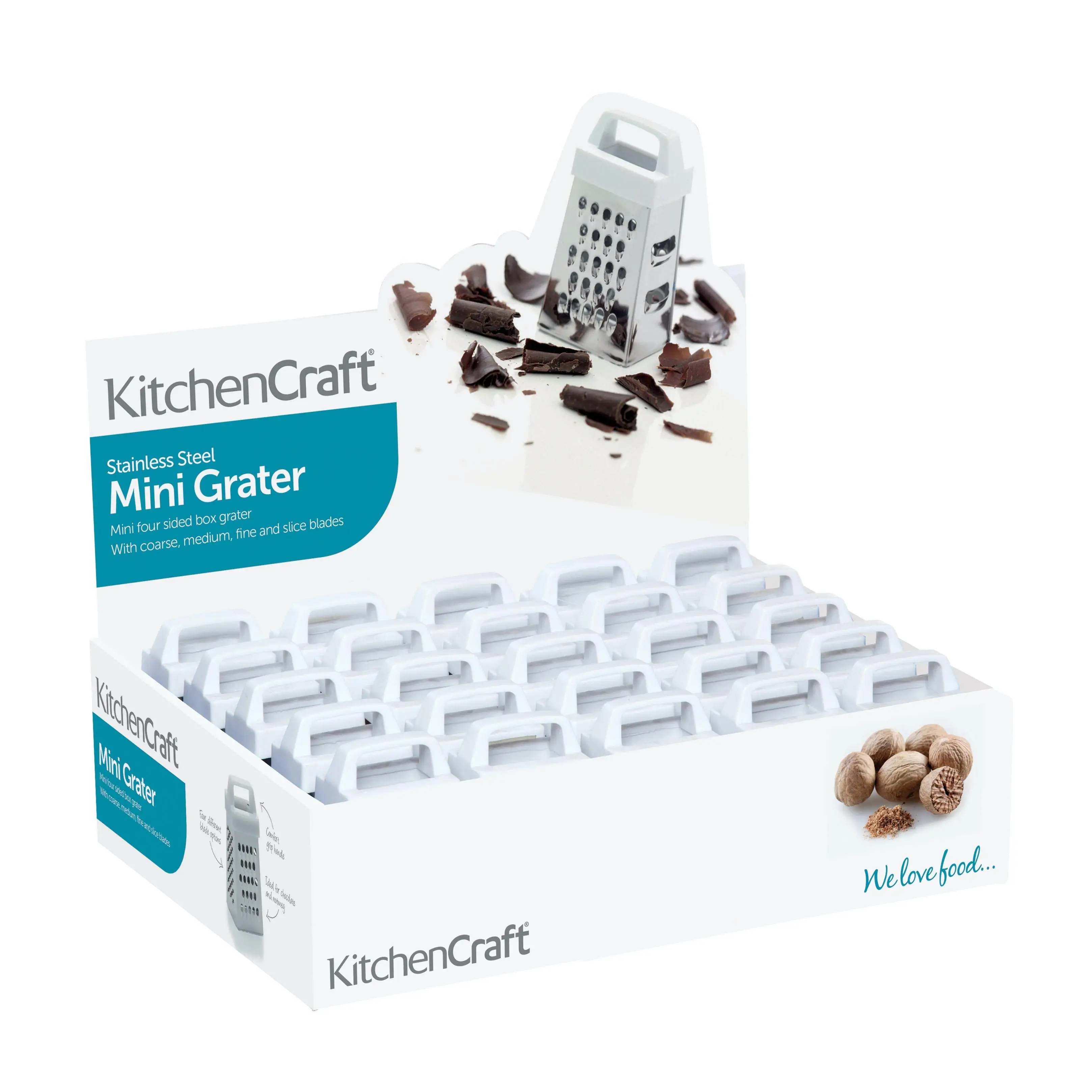 Rallador Kitchencraft de 4 Lados (6 Cm) - Práctico y Versátil