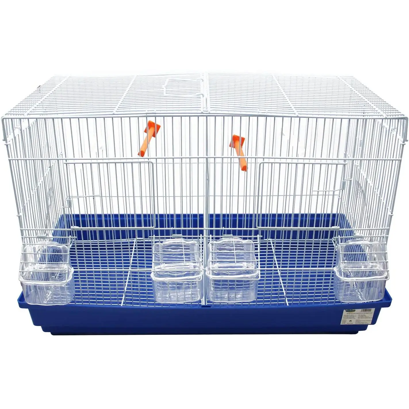 Birdcage Metal with feeder feeder jumping cage material Metal Color random shipping 57x30x37 cm BPS-1242