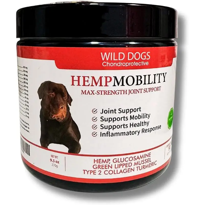 HEMP MOBILITY - CONDROPROTECTOR PARA PERROS Y GATOS – con cáñamo, cúrcuma y condroprotectores naturales - WILD DOGS