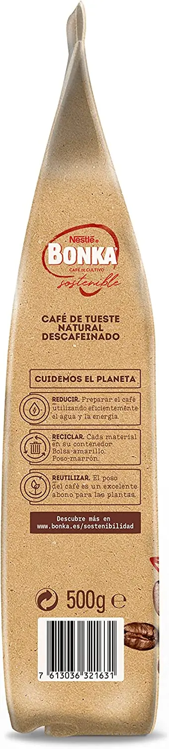 Decaffeinated coffee Bonka bean bag 5Kg (10x500g)