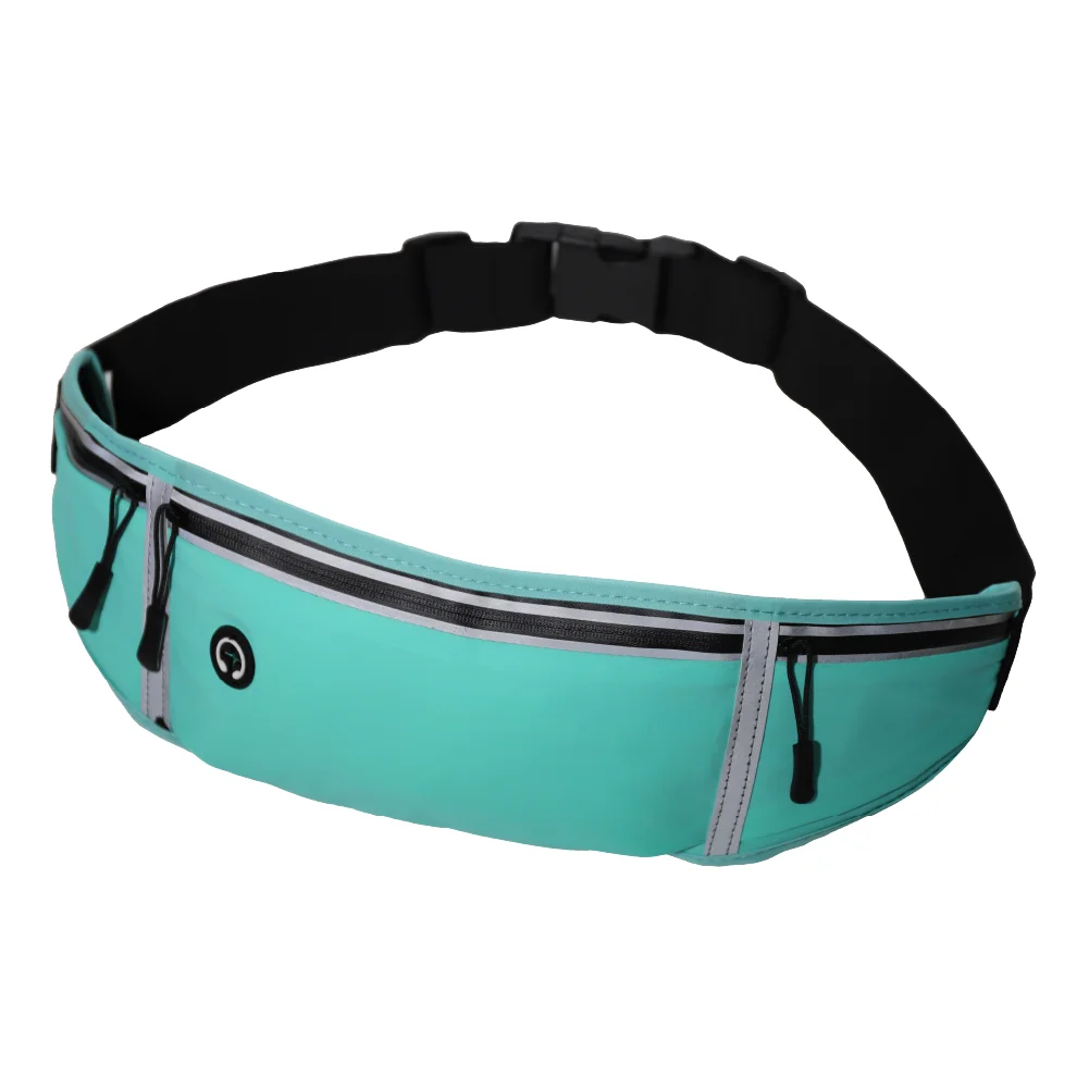 S7 STAR Riñonera Running Deportiva Impermeable, Bolsa Cintura Ajustable 50*11cm, Reflectante Cinturón Running Impermeable con Conector para Auriculares, Riñonera Antirrobo Cartera para Viaje Deporte