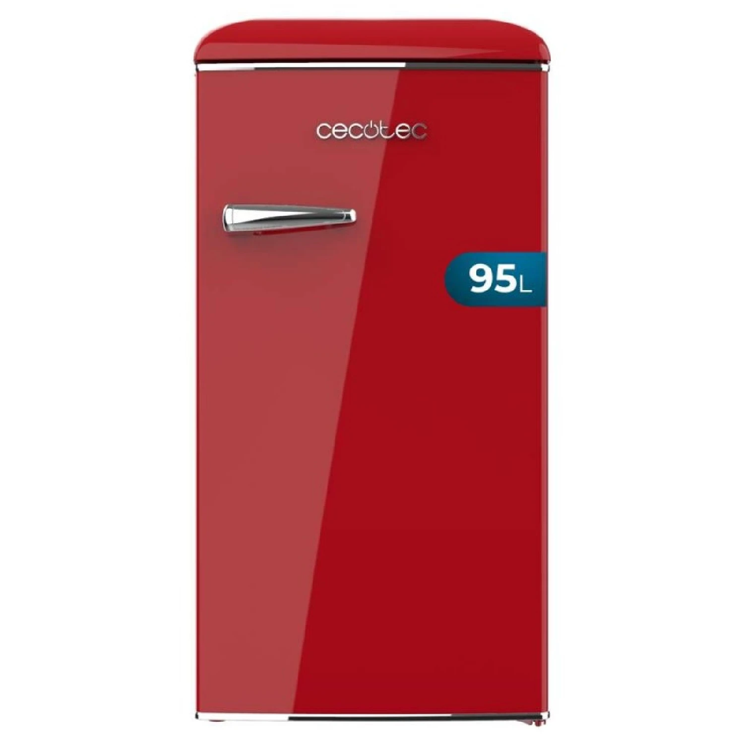 Cecotec Mini Nevera Retro Bolero CoolMarket TT Origin 95 Red E. Mini Frigorífico Retro Rojo, 89Cm de Alto y 49Cm de Ancho