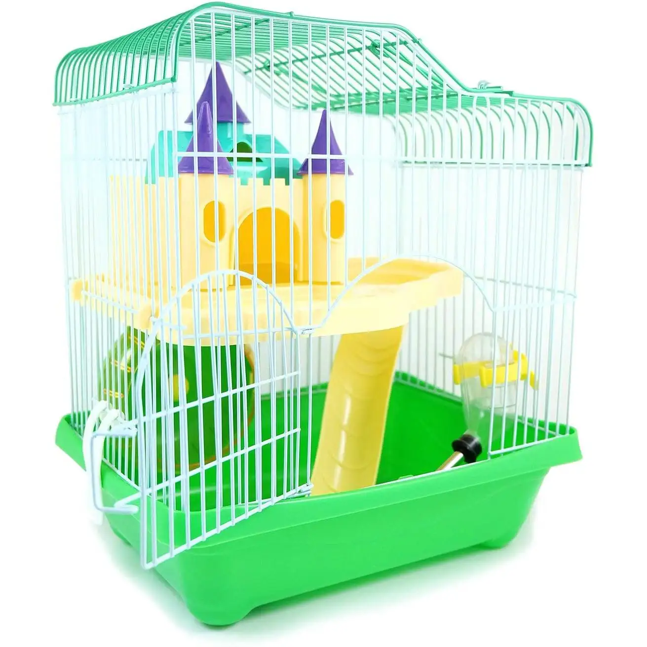 Jaula Hámster Chalé para Hámster con Escalera Túnel y Casa Especial 28 * 21 * 31 cm BPS-1340