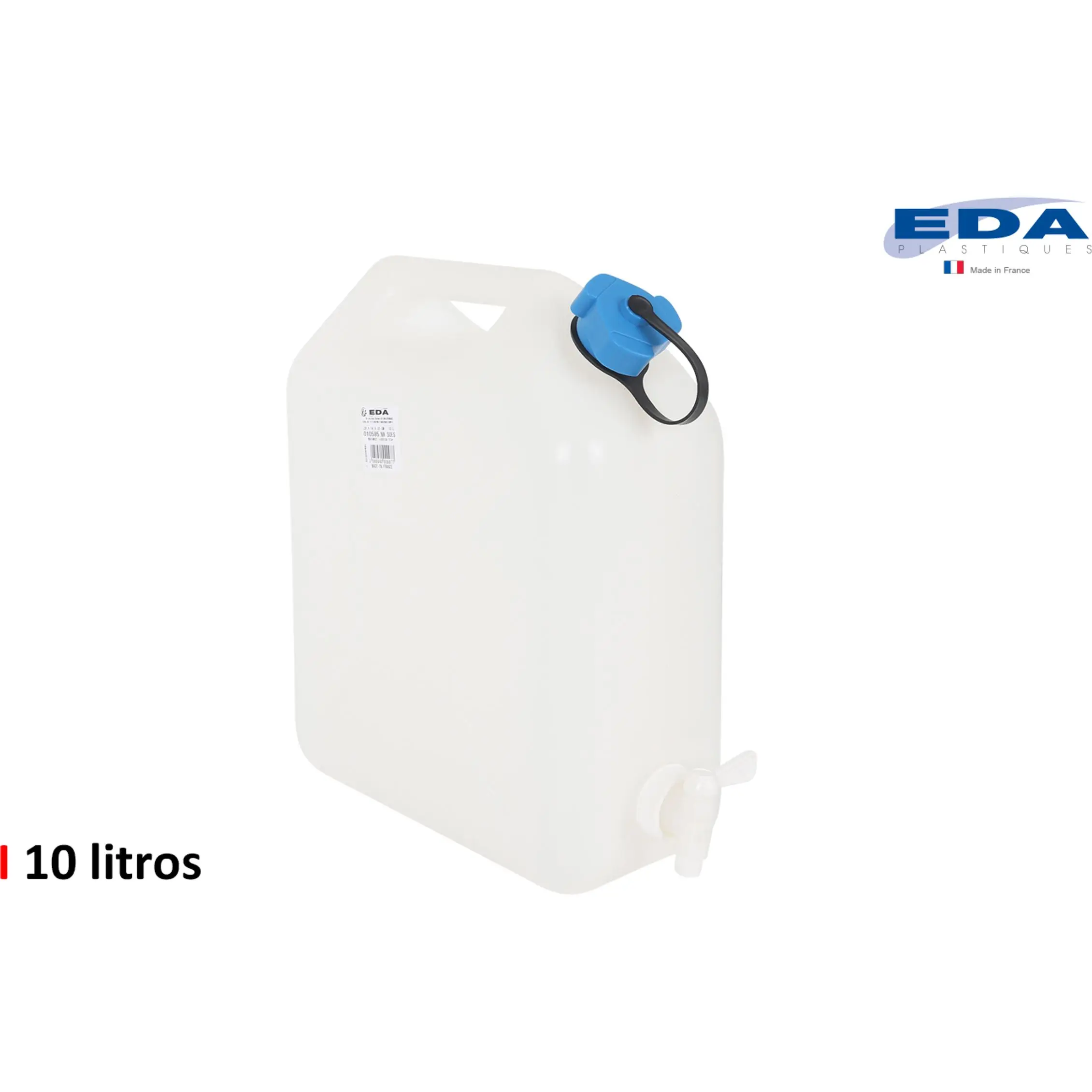 Eda Garrafa De Agua Con Grifo 29 X 15 X 35 Cm, 10 L Blanco , Leroy Merlin - Imagen 3