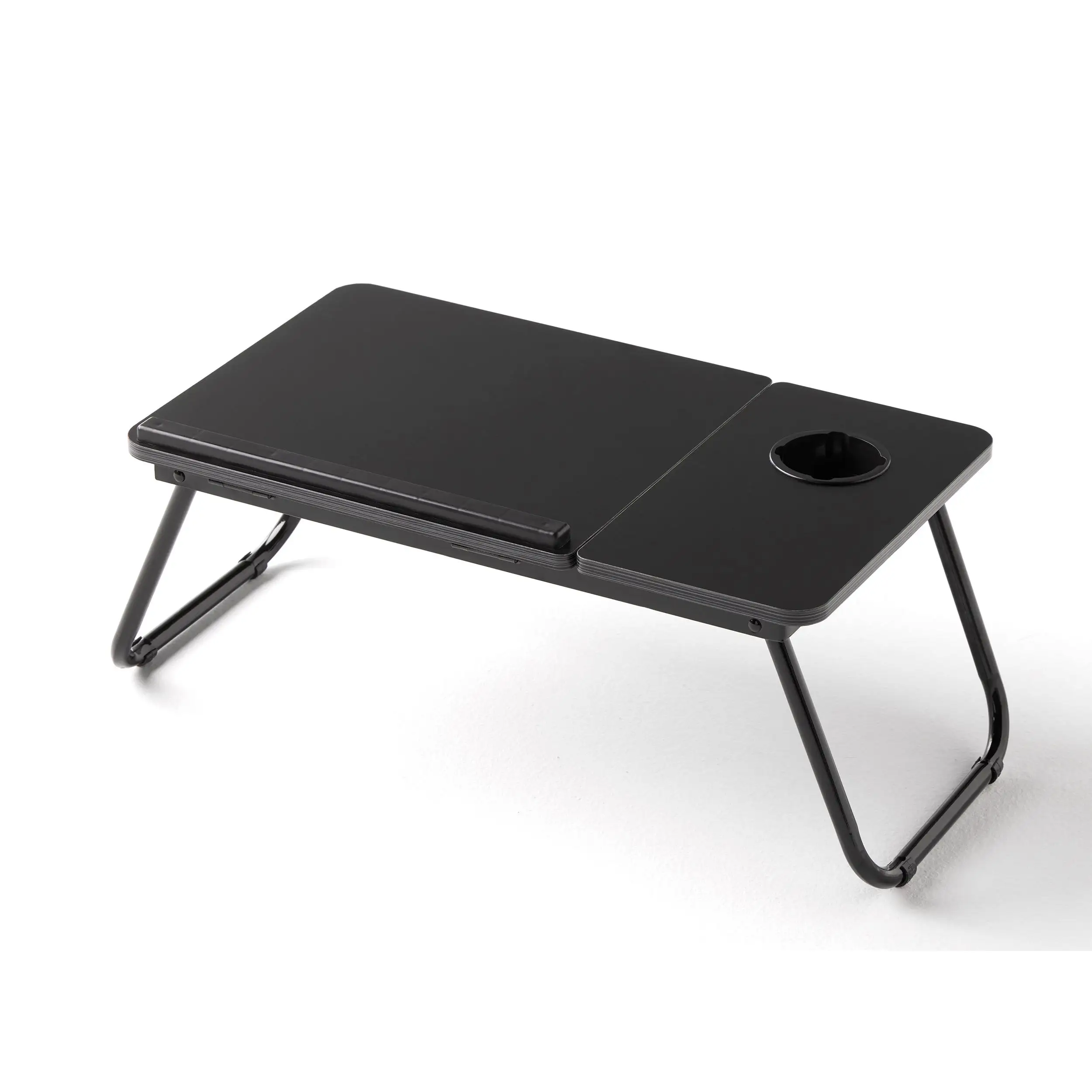 KG KITGARDEN - Mesa Plegable Auxiliar Multifuncional, 55x32x28cm, Negro - LAPTABLE PLUS
