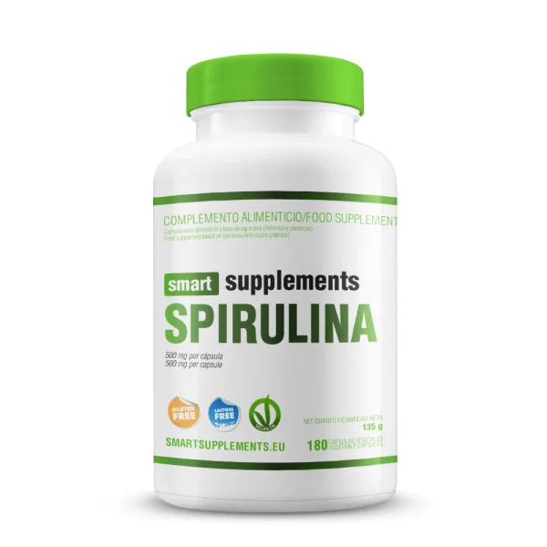 Espirulina 500mg - 180 Cápsulas vegetales Smart Supplements