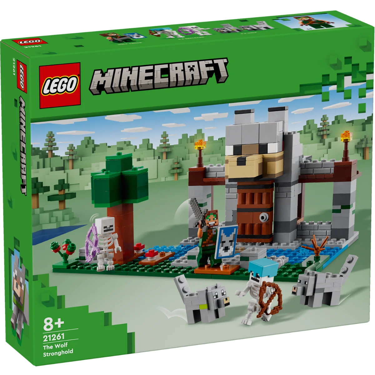 Lego minecraft - the fortry wolf, 21261, store with official license