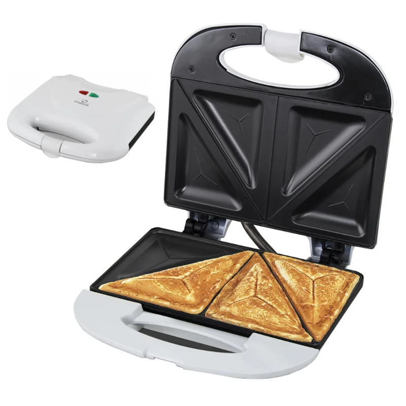 Sandwichera Eléctrica Antiadherente 780W Bikinera Doble Grill Maquina para Sandwich Biquinera con Indicador LED