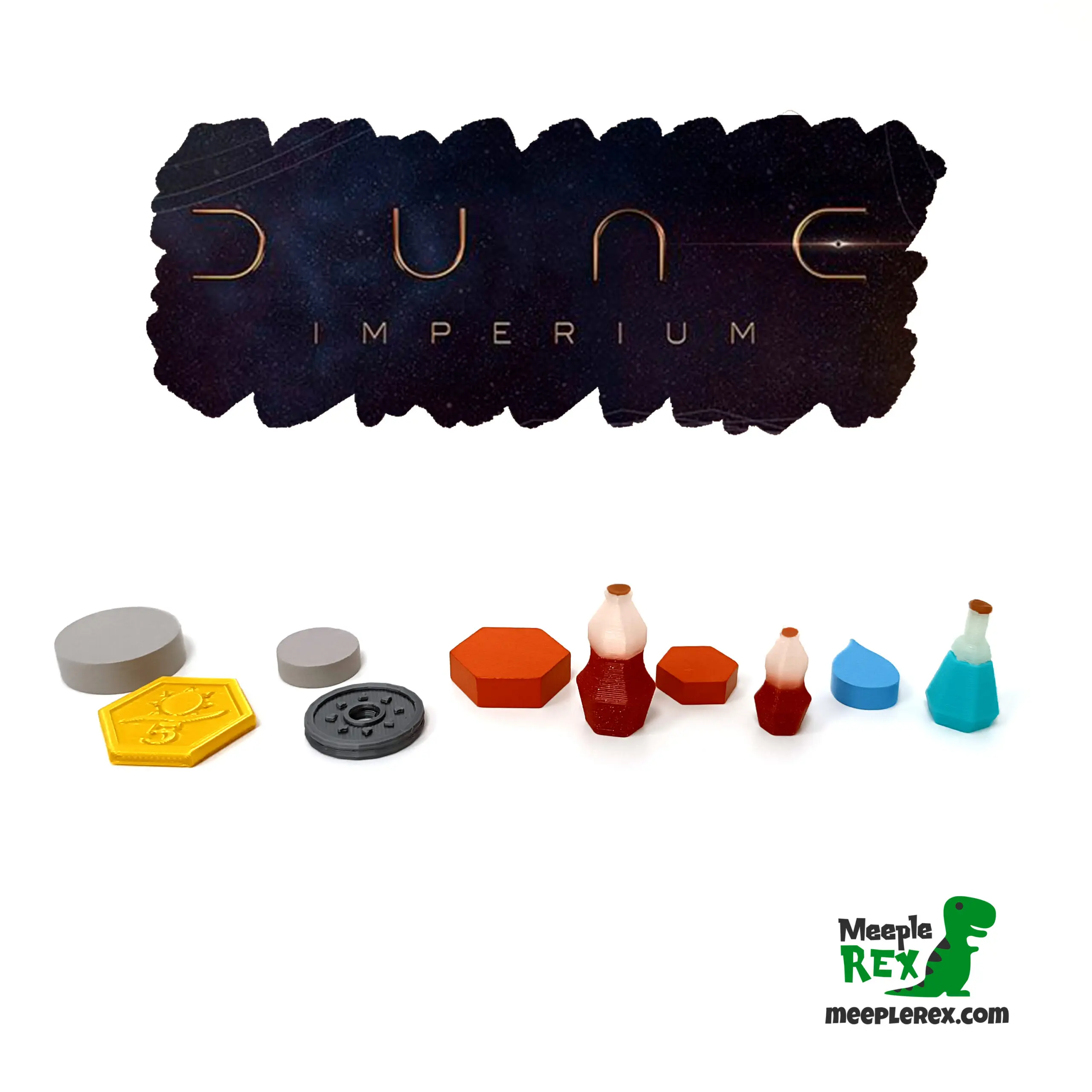 Resources for Dune Imperium / Meeple Rex / Board Game Accessories, Classic Family Board Game, Perfect for Multiple Players, Family Entertainment Set