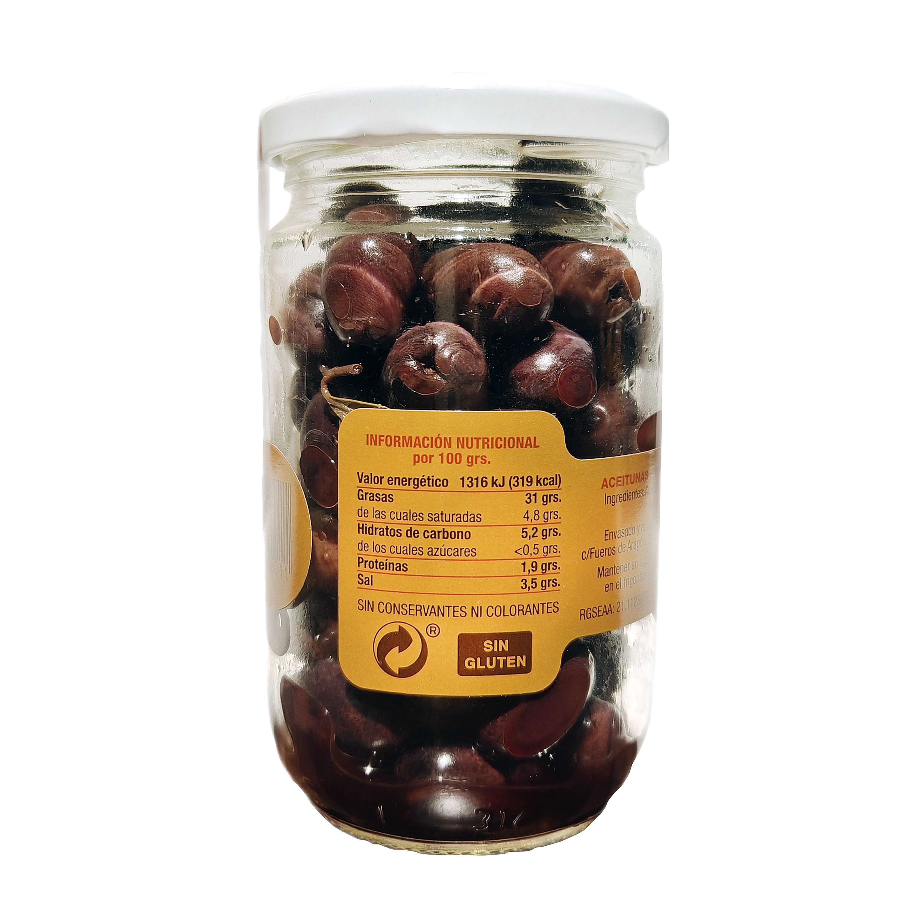 Black olive from aragon de marchenica (pack of 4 units)