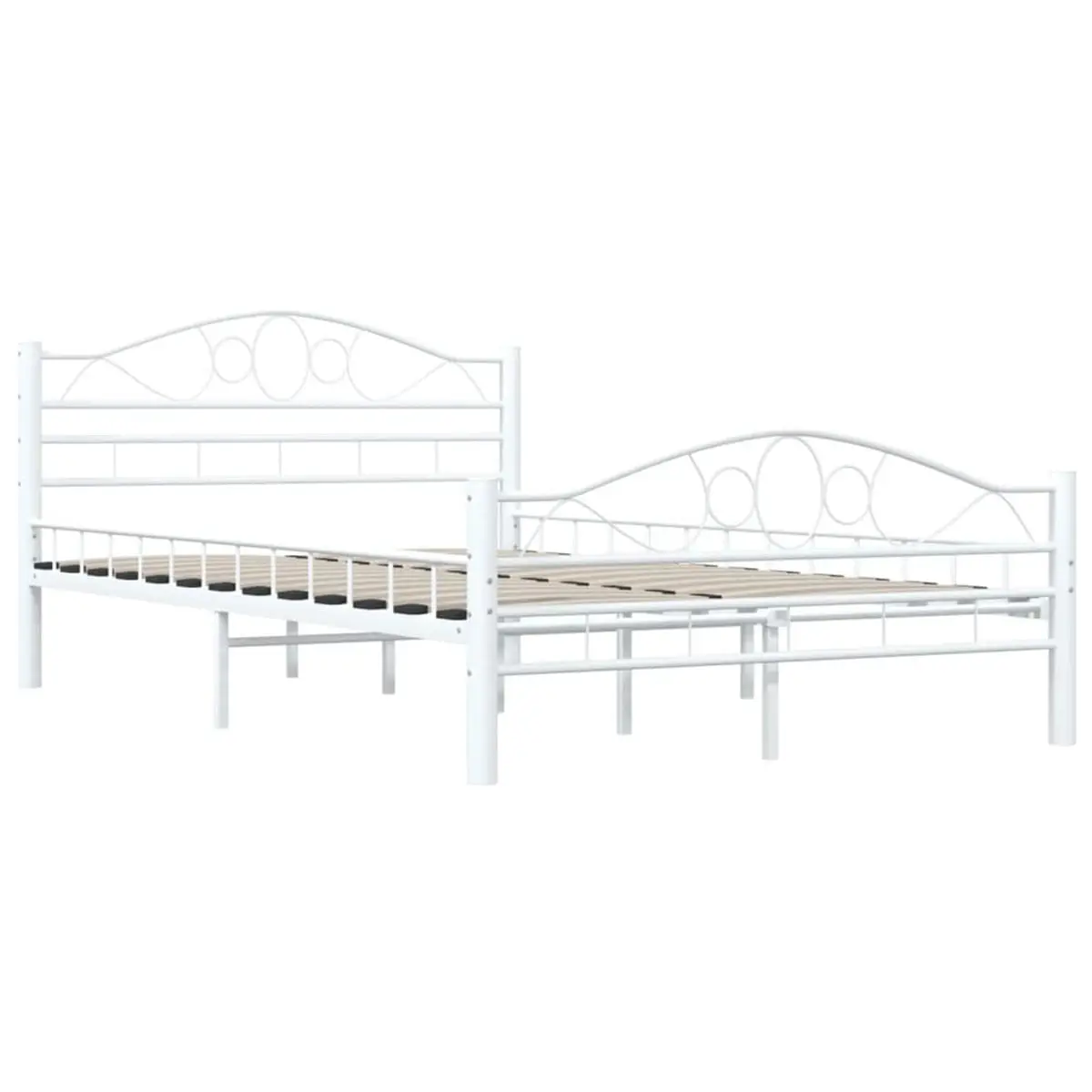 VidaXL metal bed structure Savona White 120x200 cm