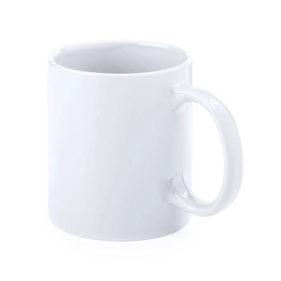 White Ceramic Sublimation Mug 350ml for Coffee or Tea, perfect for printing any design. Ideal for personalized gifts, this 10-pack is a must-have for creative projects. Perfect for holidays, unique designs, and custom prints.