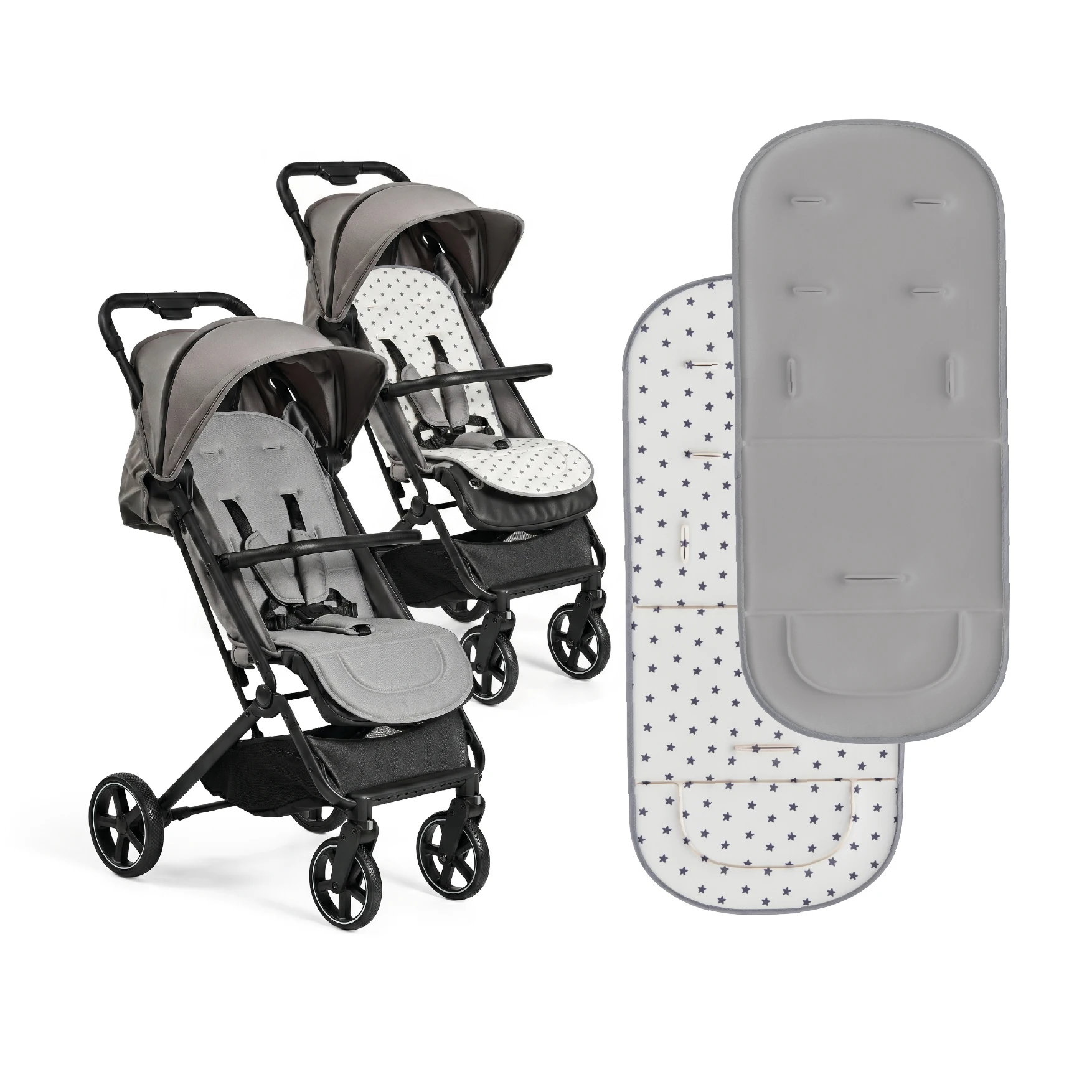 MS  - Colchoneta Universal para Silla de Paseo Bebe - Acolchada y Suave al Tacto - Ligera suave y transpirable