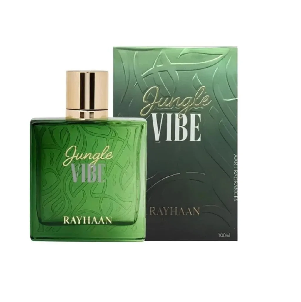 Rayhaan Jungle Vibe 100ml Eau de Parfum Unisex - Perfume Árabe Cítrico Verde Amaderado | Bergamota Pomelo Higo Sándalo | Larga Duración