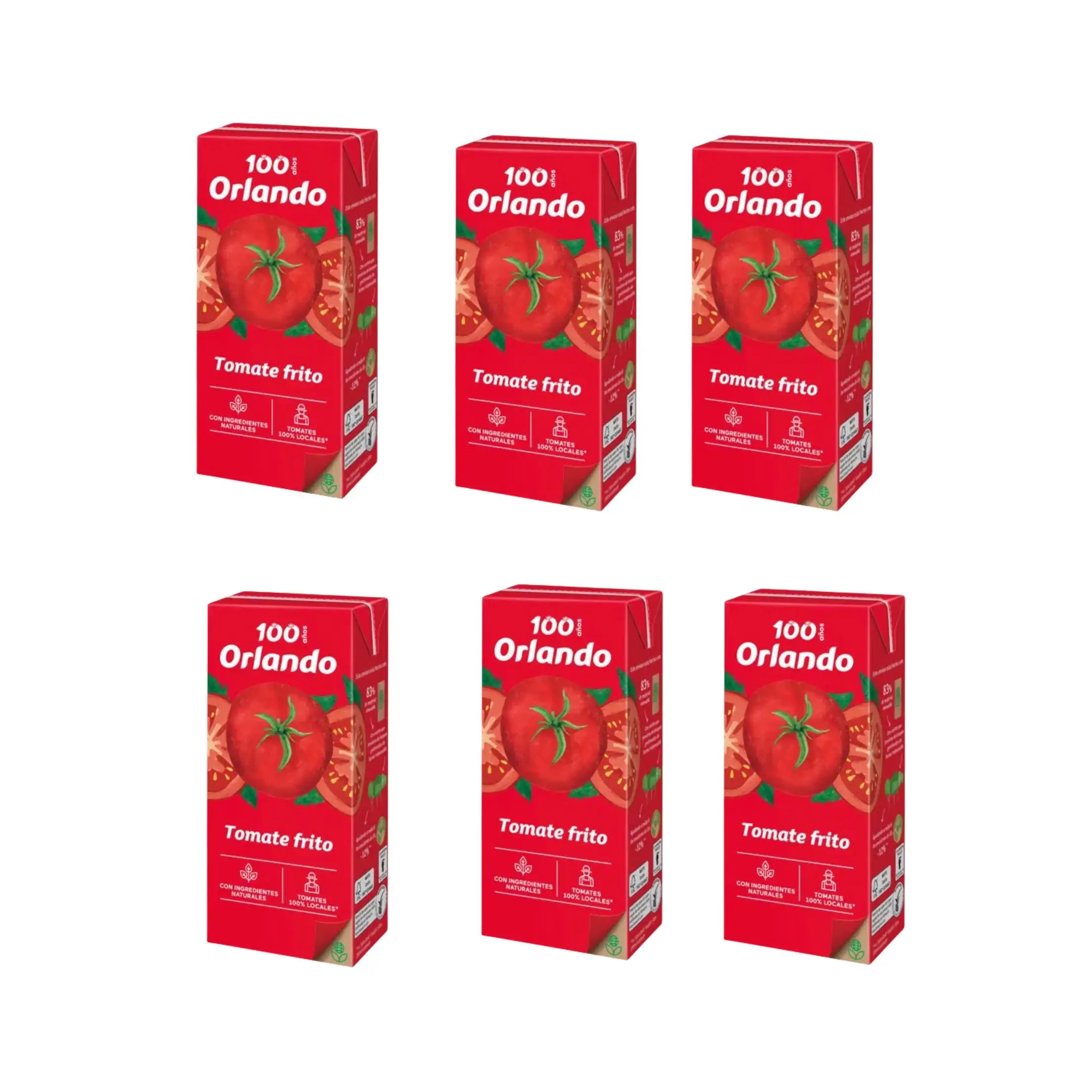 ORLANDO TOMATE FRITO ORLANDO BRIK 350 g X6U 2,1 kilo total