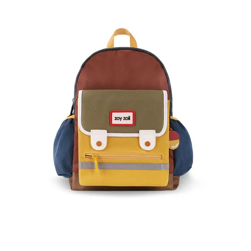 Mochila Infantil Zoy Zoii – Diseño Multicolor con Bolsillos y Llavero Temático (Bellota / Limón / Cereza / Coche)