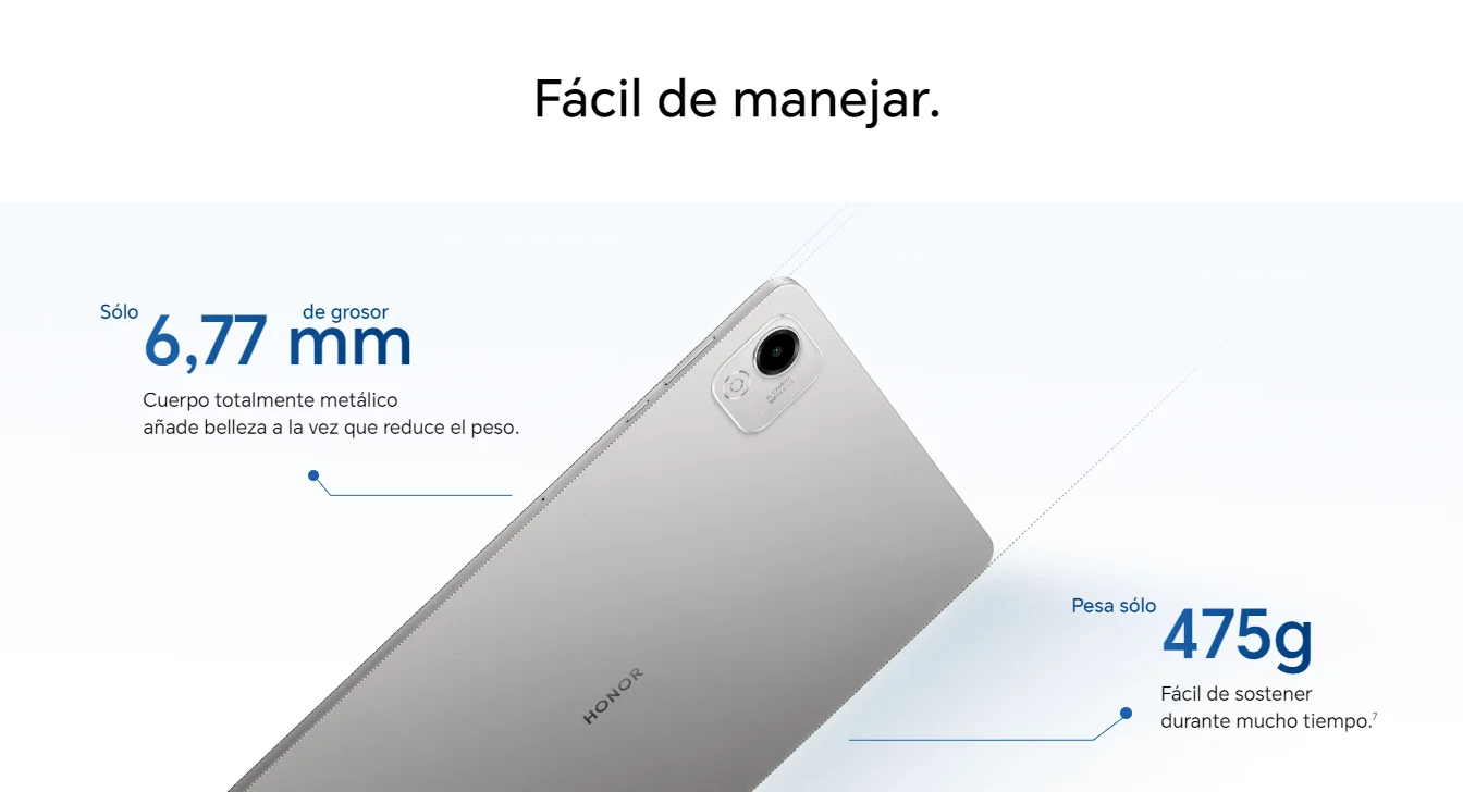 Tablet – HONOR Pad X9A, WiFi, 6GB+128GB, EU Versión tableta android, 11,5 pulgadas 120Hz 2,5K, 8300mAh, Qualcomm 6nm Snapdragon® 685 6