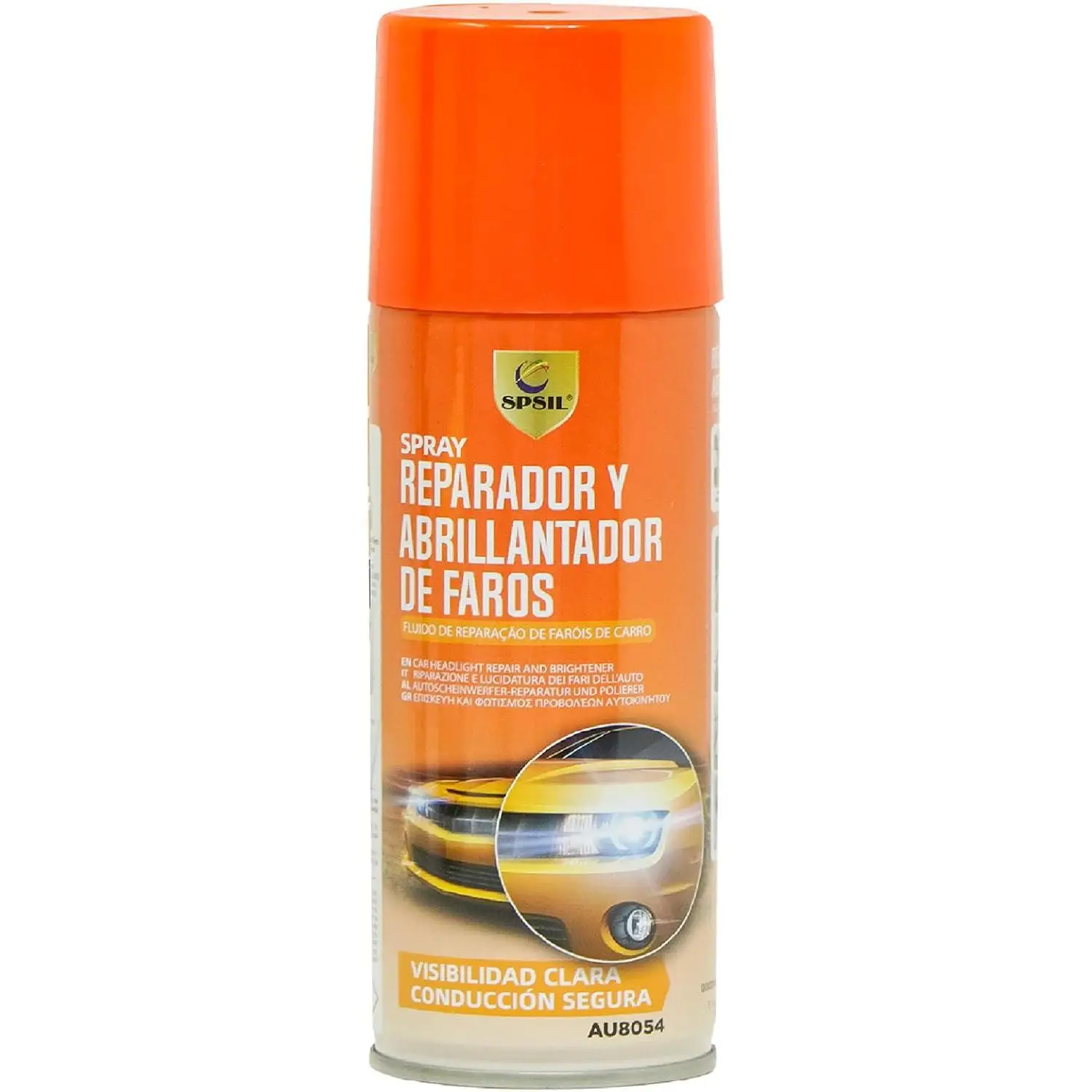Pack 2 Kit de Restauración de Faros para Coche 200 ml – Spray Reparador y Abrillantador, Elimina Amarillamiento, Rayones y Oxidación, Pulido Fácil sin Desmontar, Mejora Visibilidad y Seguridad