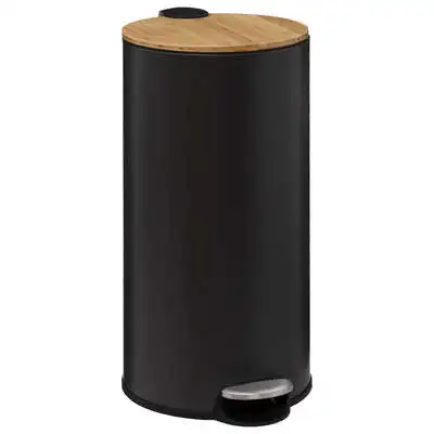 Factory Cuadros Papelera con Pedal 30L Negro - Gran Capacidad