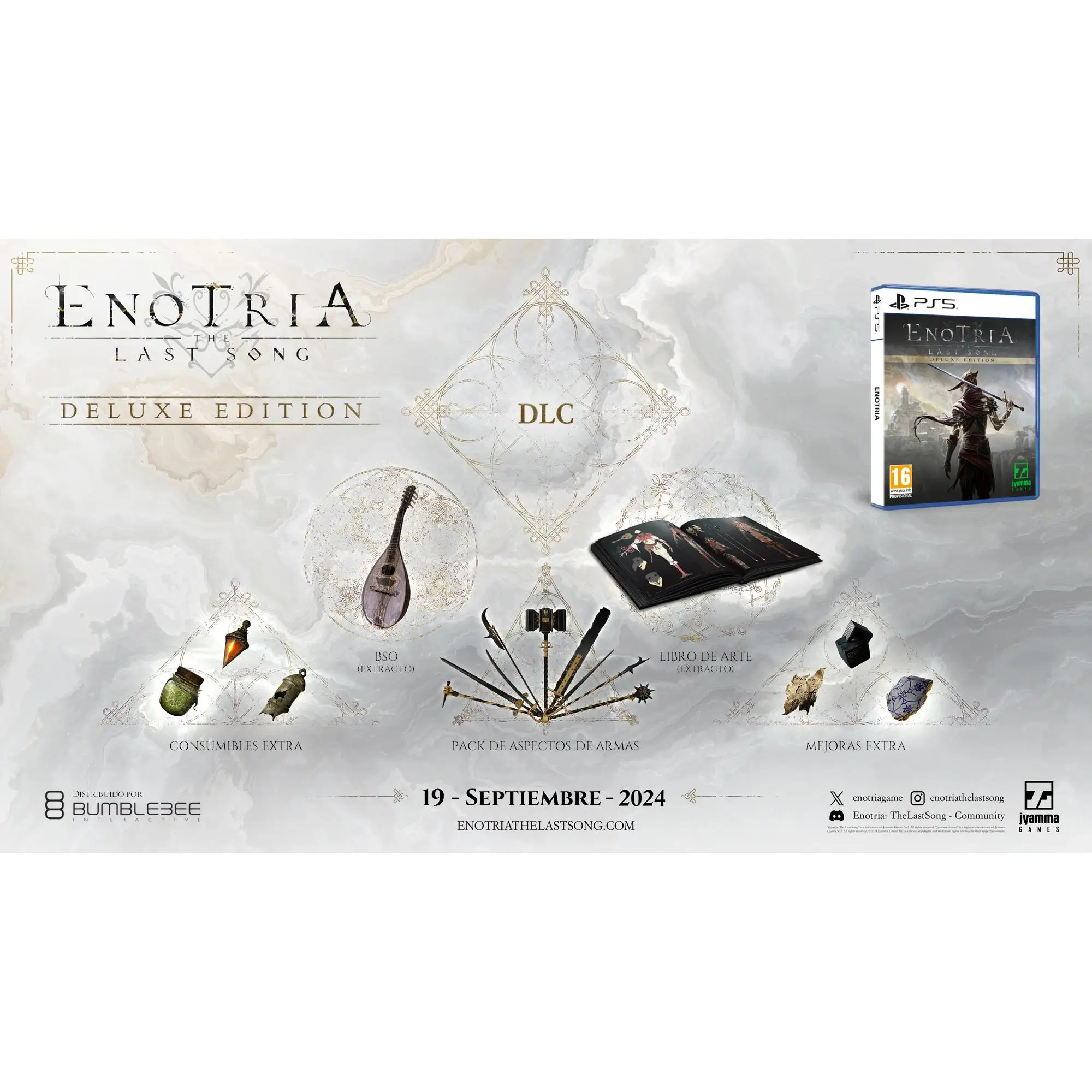 Enotria The Last Song Edición Deluxe - Playstation 5 - Nuevo Precintado - PAL España - Bumble3ee