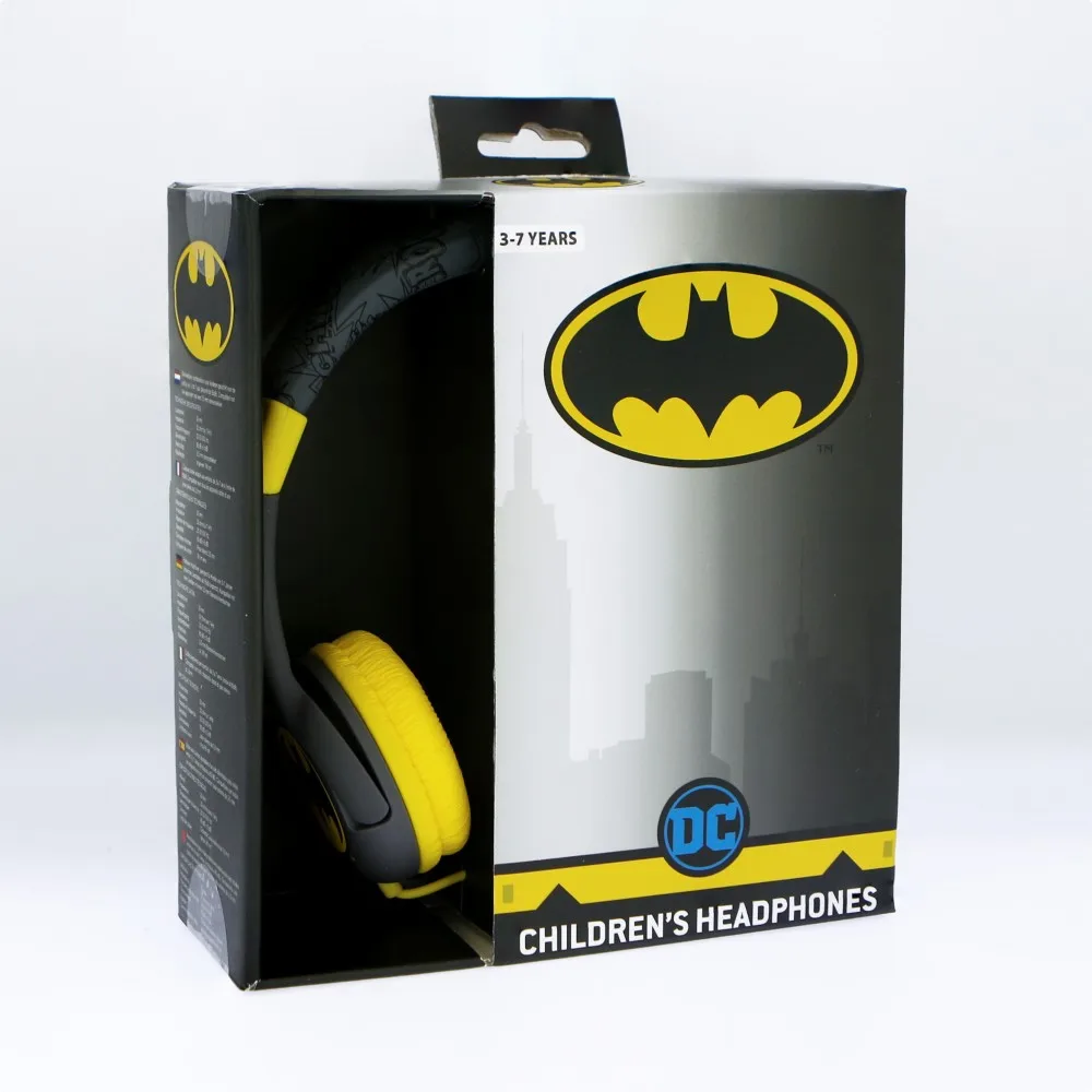 BATMAN children's headphones with limited volume for 3-7 year olds