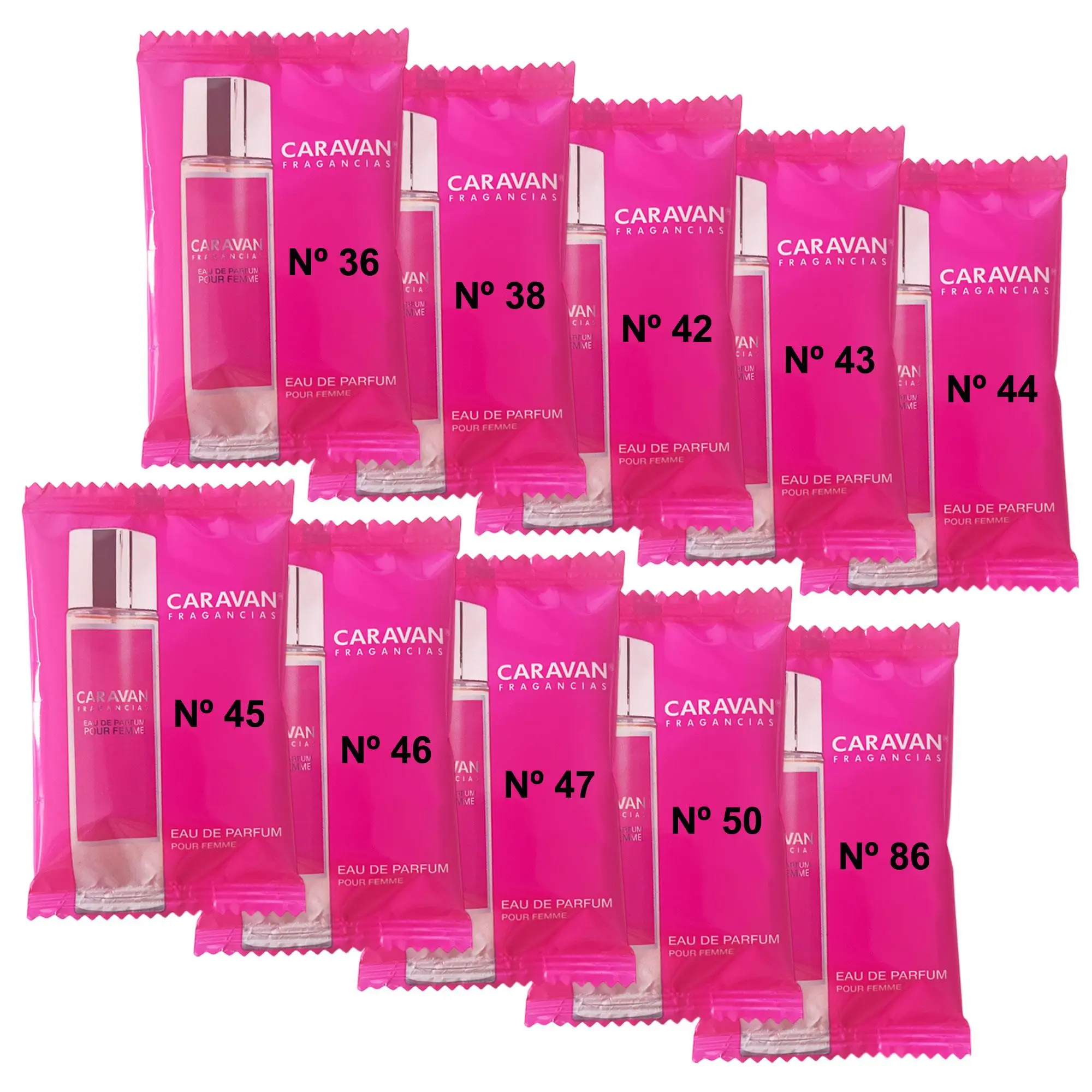 Set de 10 Viales de Fragancias Caravan para Mujer - La selección Perfecta para Probar, Descubrir y Elegir tu aroma favorito - Fragancias para 30 días