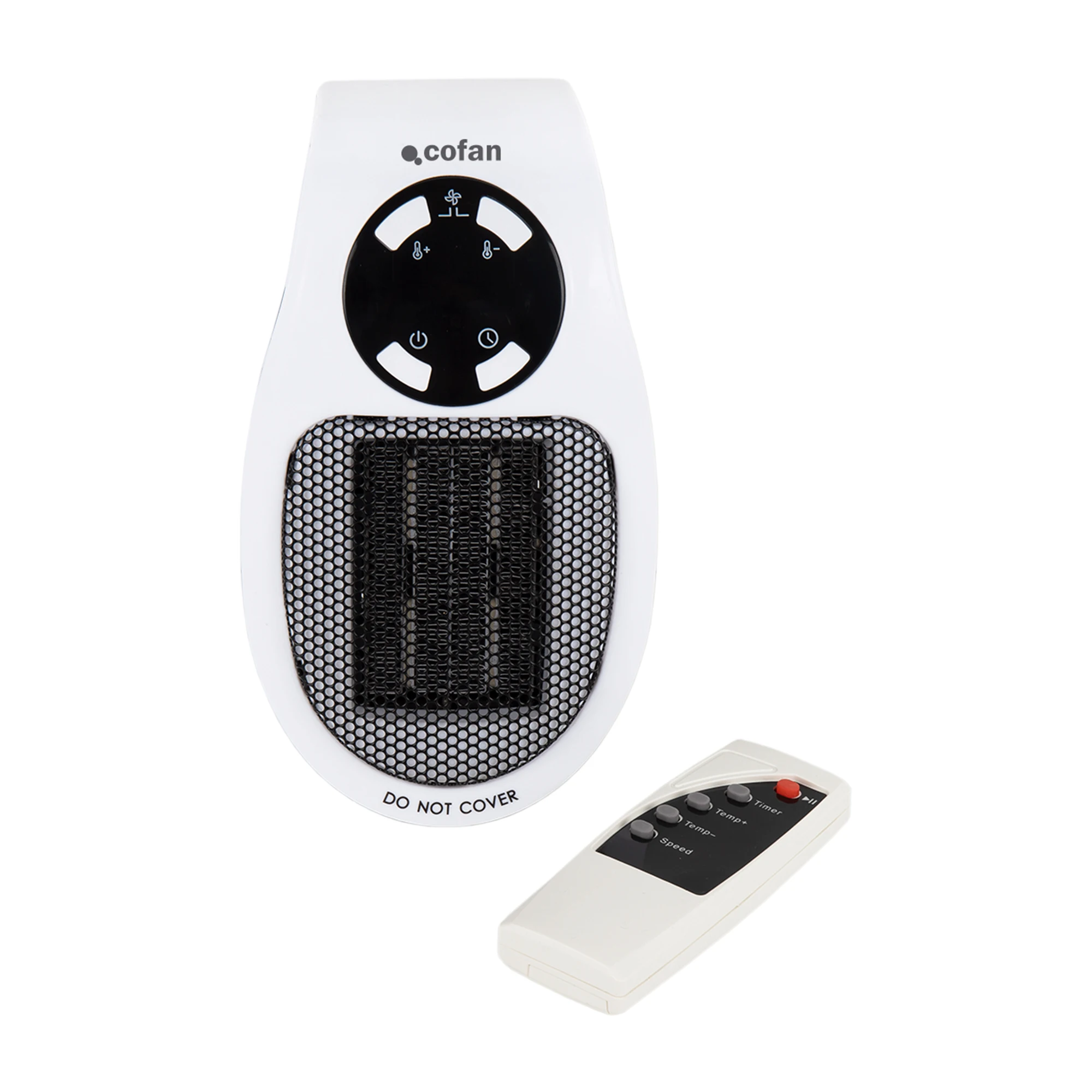 Cofan plug ceramic heater | Portable Mini | Remote Control and Digital display