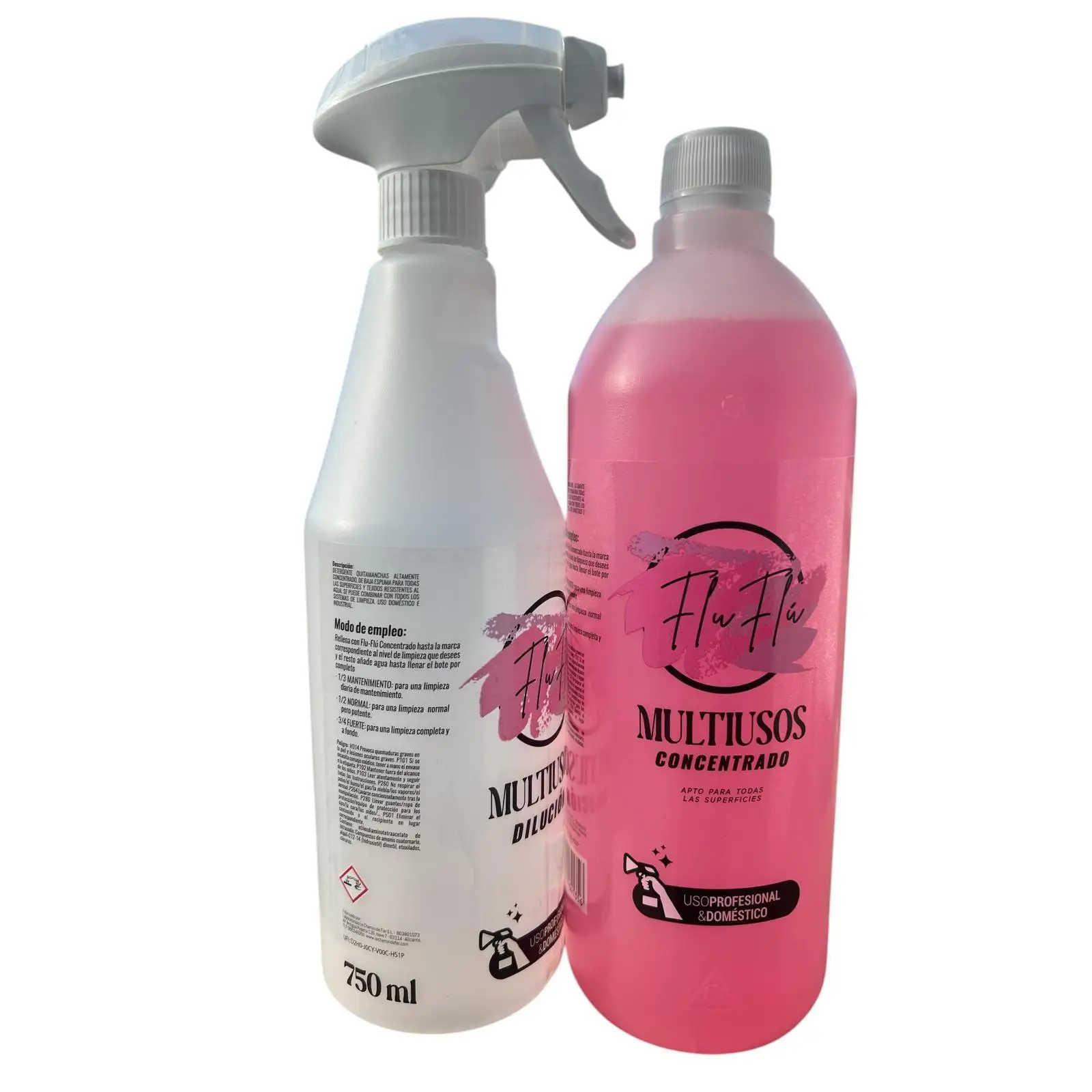 Fluflu 1L Deep Cleaning Concentrate Multipurpose Cleaner-Effective and Versatile for All Types of Surfaces