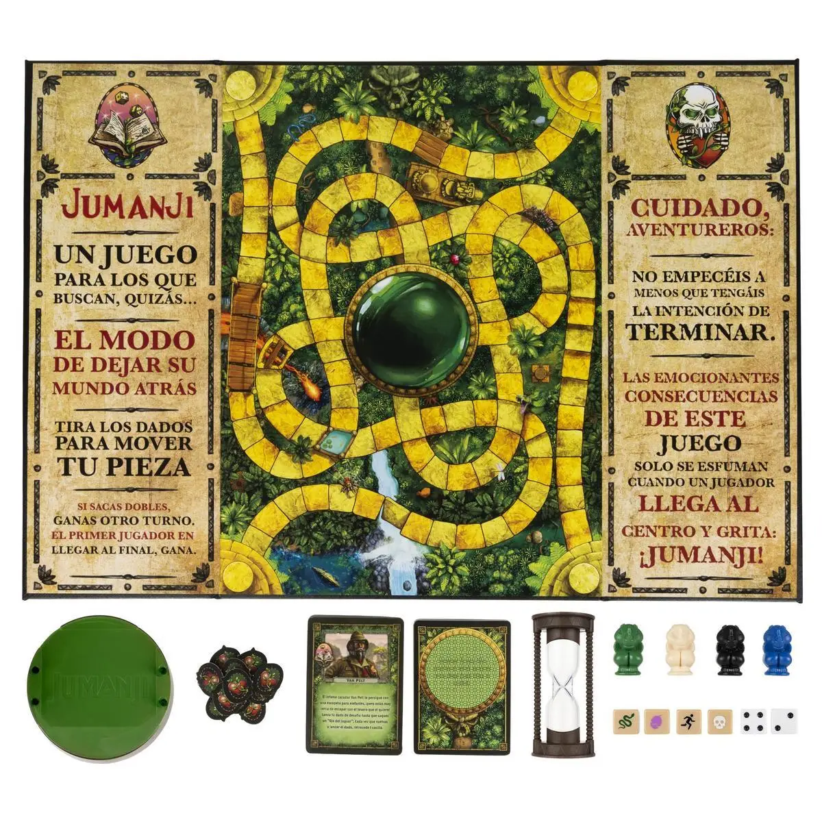 JUMANJI Spanish Board Game by Spin Master for 2-4 Players, perfect for kids aged 8 and up, featuring exciting challenges and puzzles for family game nights. #5