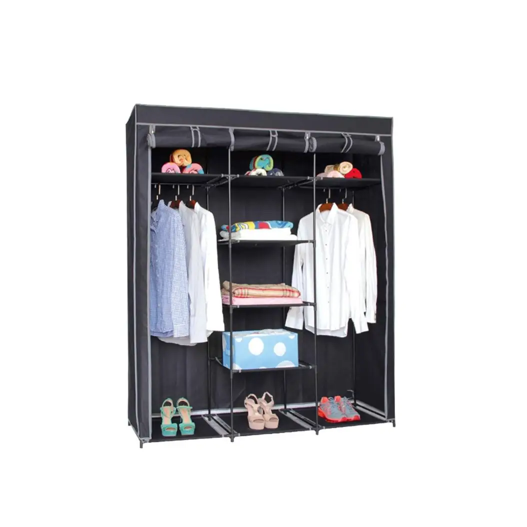 160x70x45cm Cloth Wardrobe Folding Organizer for Clothes Wardrobe Collapsible Cloth Dust-resistant Wardrobe