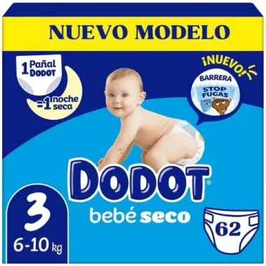 Dodot baby-dry diapers size 3 - package 62 units. #1