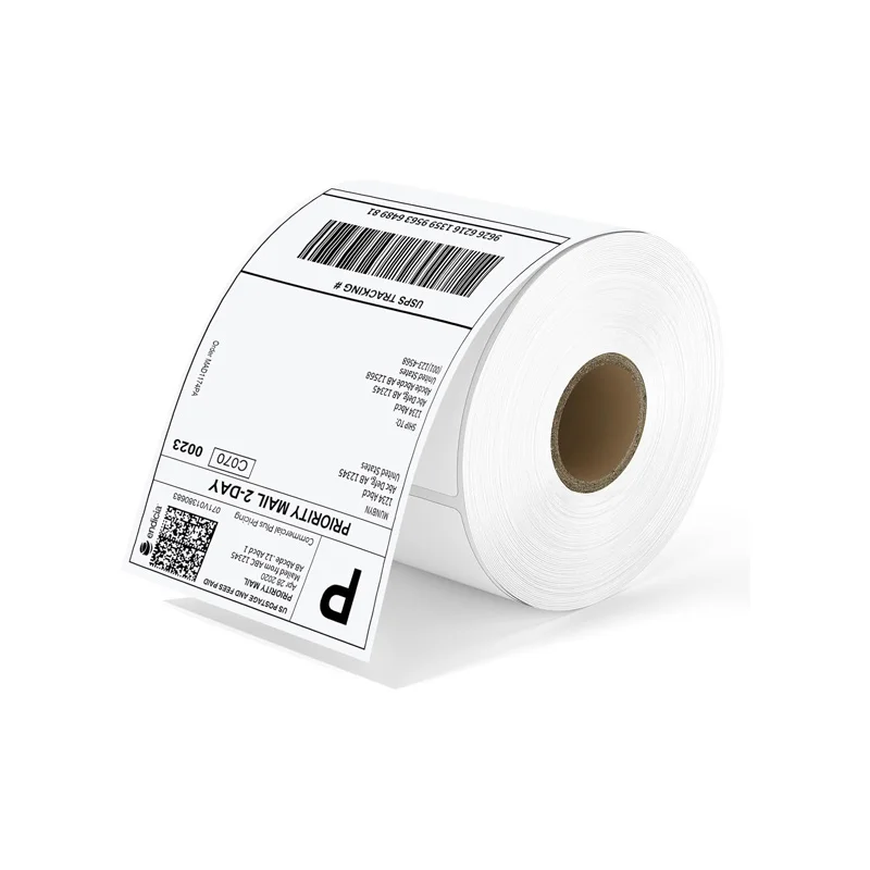 Etiquetas térmicas para envío directo (Un rollo de 500 etiquetas de 4x6 pulgadas) Papel de Calidad comercial