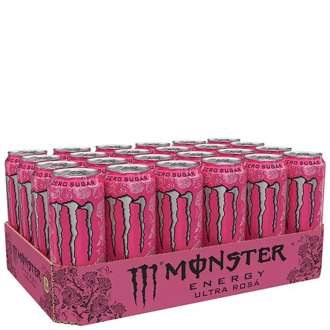 Monster Energy Ultra Pink 24-8x500 ml | Energy drink | IDEAL for sports and GAMING (national)