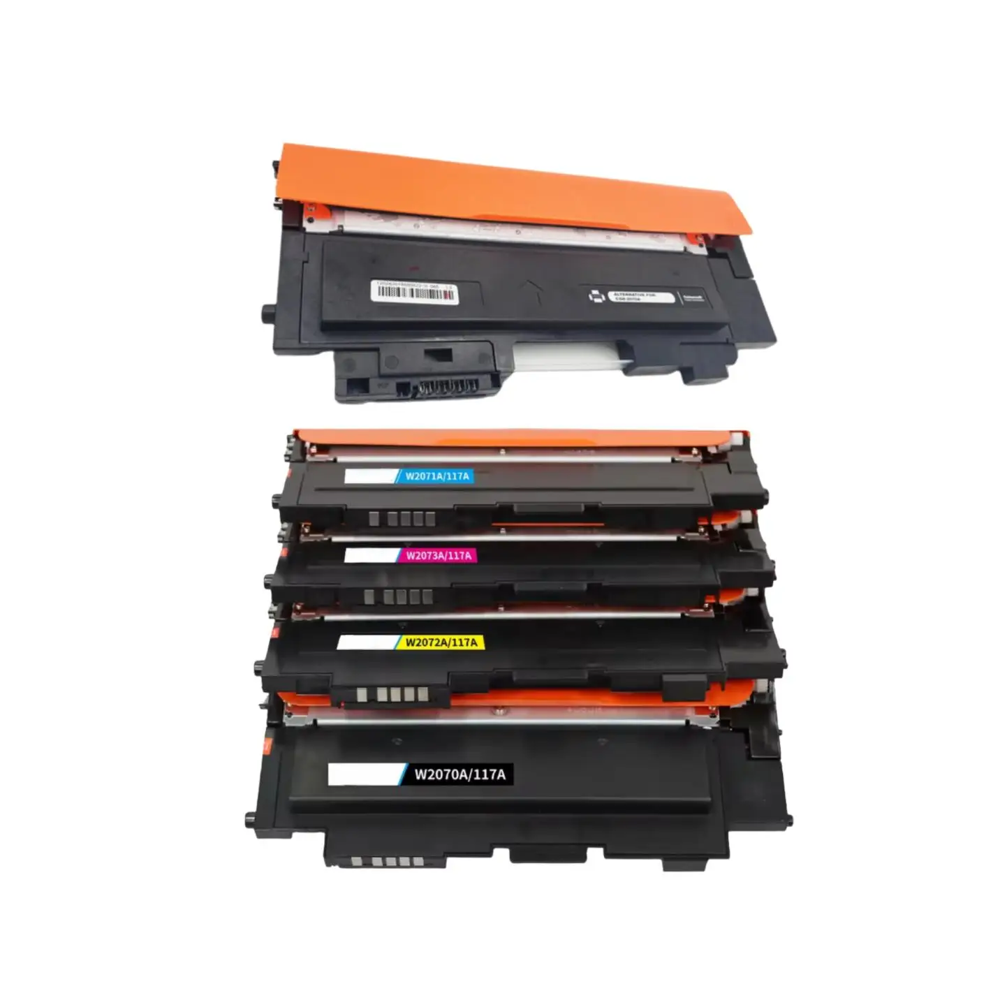 5 Toner Compatibles HP W2070A / W2071A / W2072A / W2073A 117A CON CHIP para HP Color Laser 150a, 150nw, 178nw, 179fnw